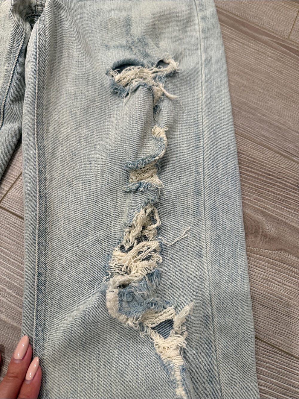 Wild Fable High Rise Distressed Mom Jeans - Picture 6 of 12